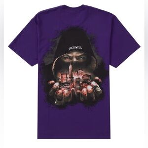 New in Bag Supreme Def Jam Fight for NY Fighter Tee Purple Large FW23 Authentic